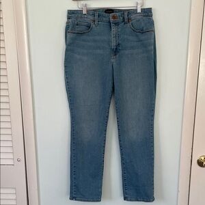 Talbots Women’s Straight Leg Blue Jeans Curvy Fit Size 10P